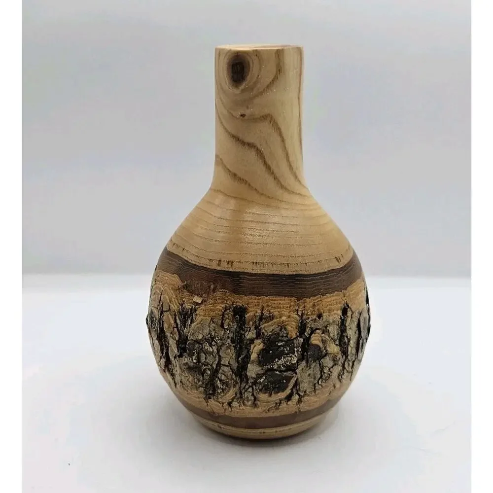 John Berglund Hand Turned Signed Raw Wood 5